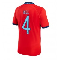Camiseta Inglaterra Declan Rice #4 Segunda Equipación Replica Mundial 2022 mangas cortas